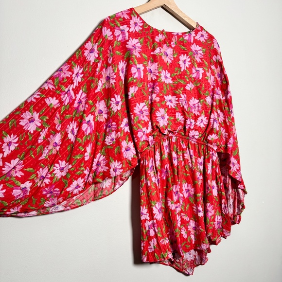 Love Shack Fancy Mambo Red Anila Mini Dress Size Small - Picture 2 of 8